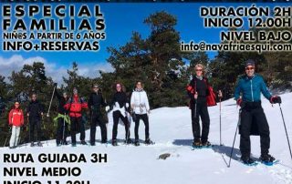 Rutas guiadas Raquetas de Nieve Esquí Nórdico Segovia