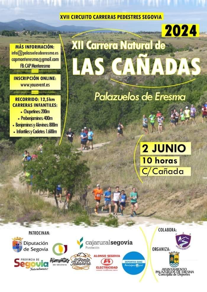 XII Edición de La Carrera de las Cañadas en Palazuelos de Eresma.