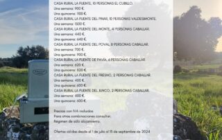 Ofertas de Verano 2024. Casas Rurales Segovia