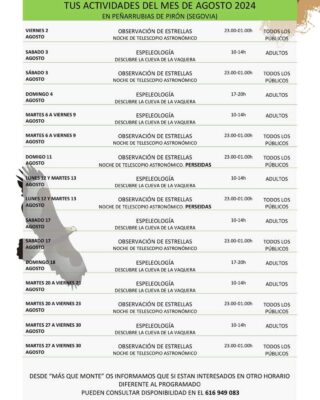 Actividades de Verano en la Naturaleza.
