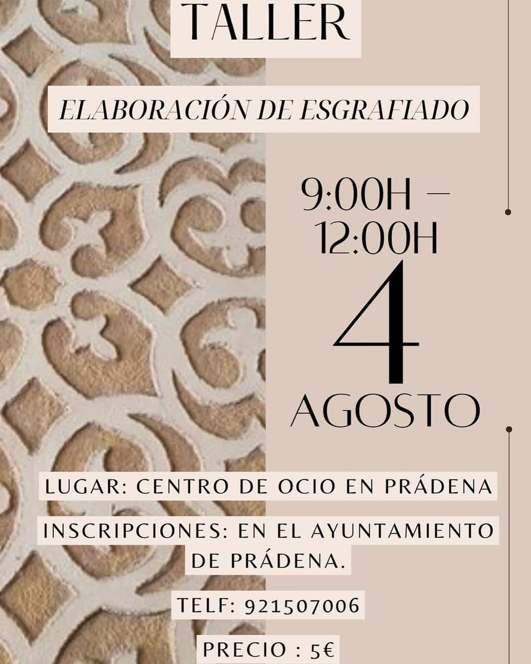 Taller de Elaboración de Esgrafiado.