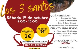 Ruta de Senderismo y Cultura Los 3 Santos