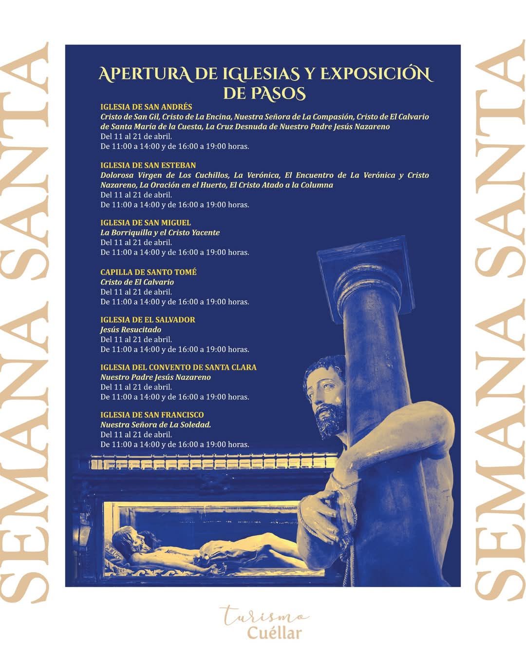 Visitas a Iglesias y Conventos de Cuéllar en Semana Santa.