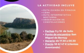 Paseo nocturno en piragua. Hoces septentrionales del río Duratón.