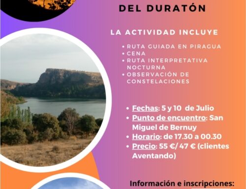 – Paseo nocturno en piragua. Hoces del río Duratón.