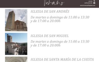 Programa de apertura de monumentos Verano 2025. Cuéllar