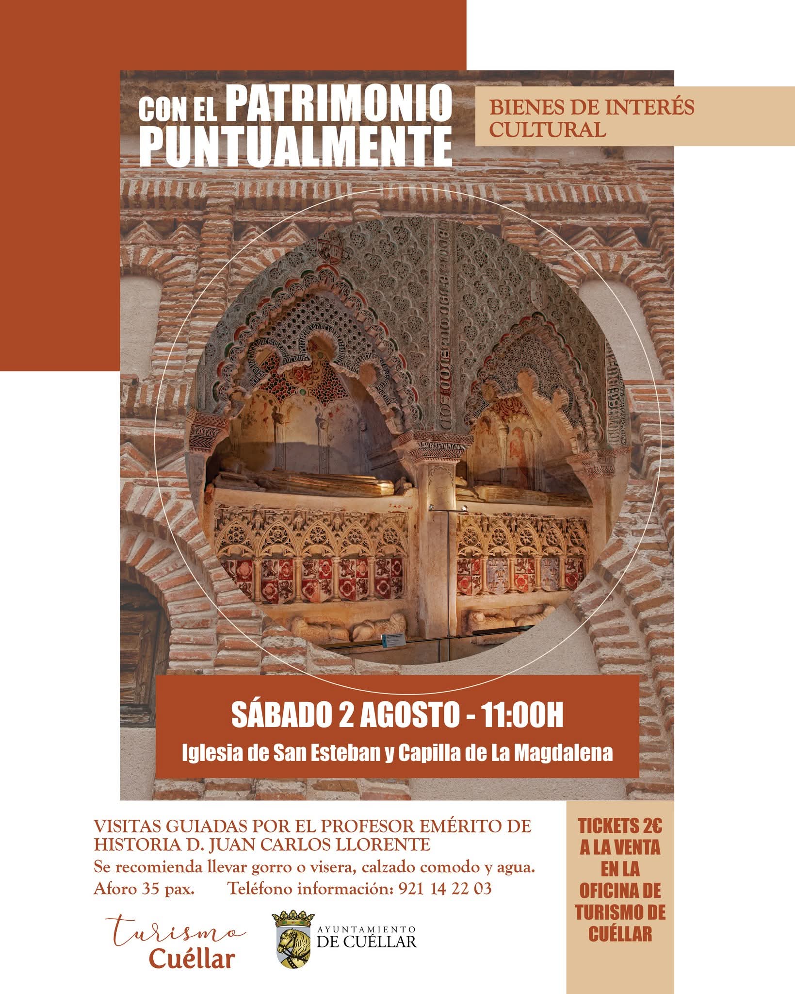 Con el Patrimonio Puntualmente 2025. Cuéllar.