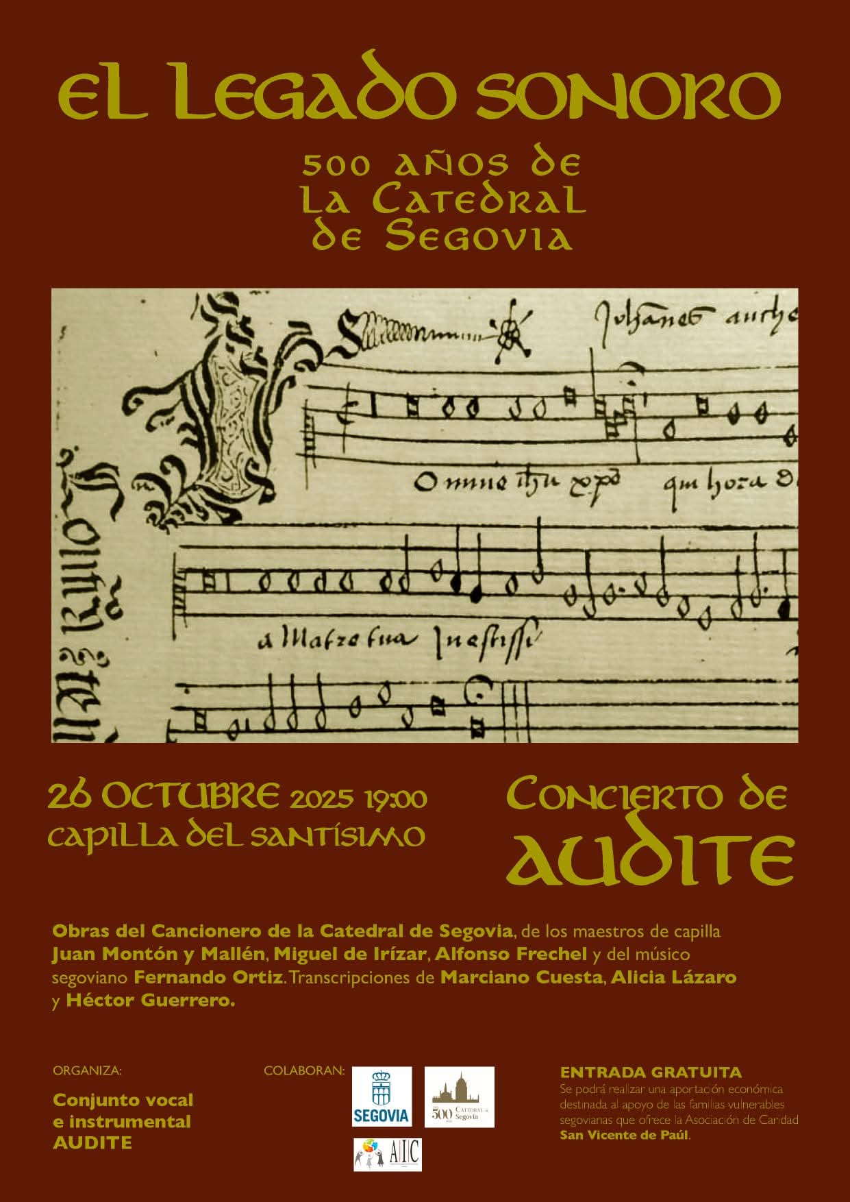 Concierto en la Catedral de Segovia