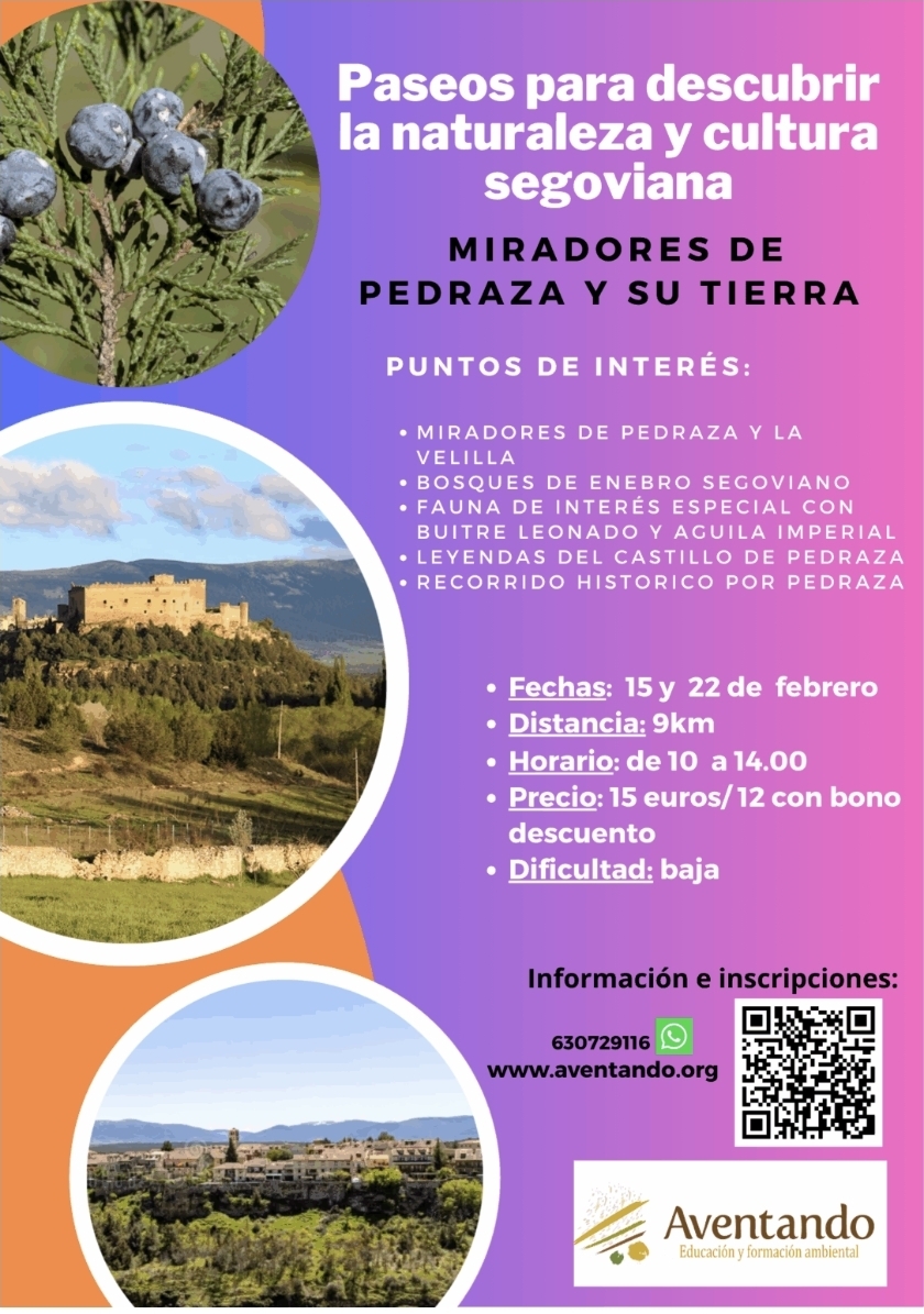 Paseos por los miradores de Pedraza y su tierra.
