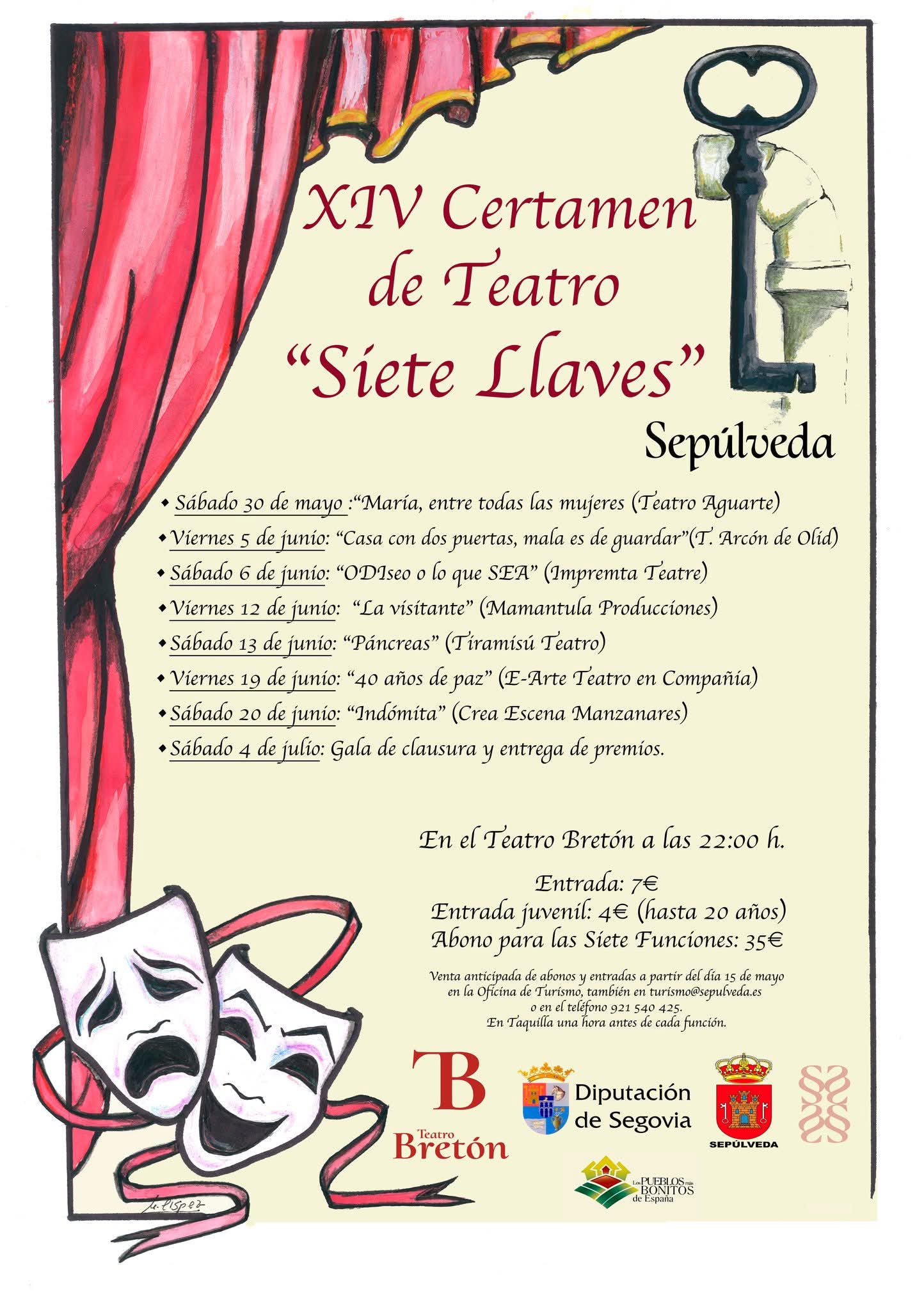 XIV Certamen de Teatro Aficionado Siete Llaves de Sepúlveda