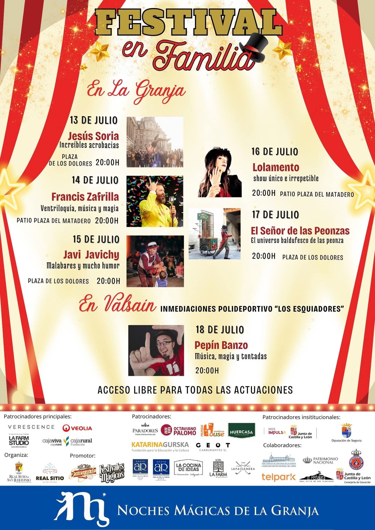 Festival en Familia. Real Sitio de San Ildefonso.