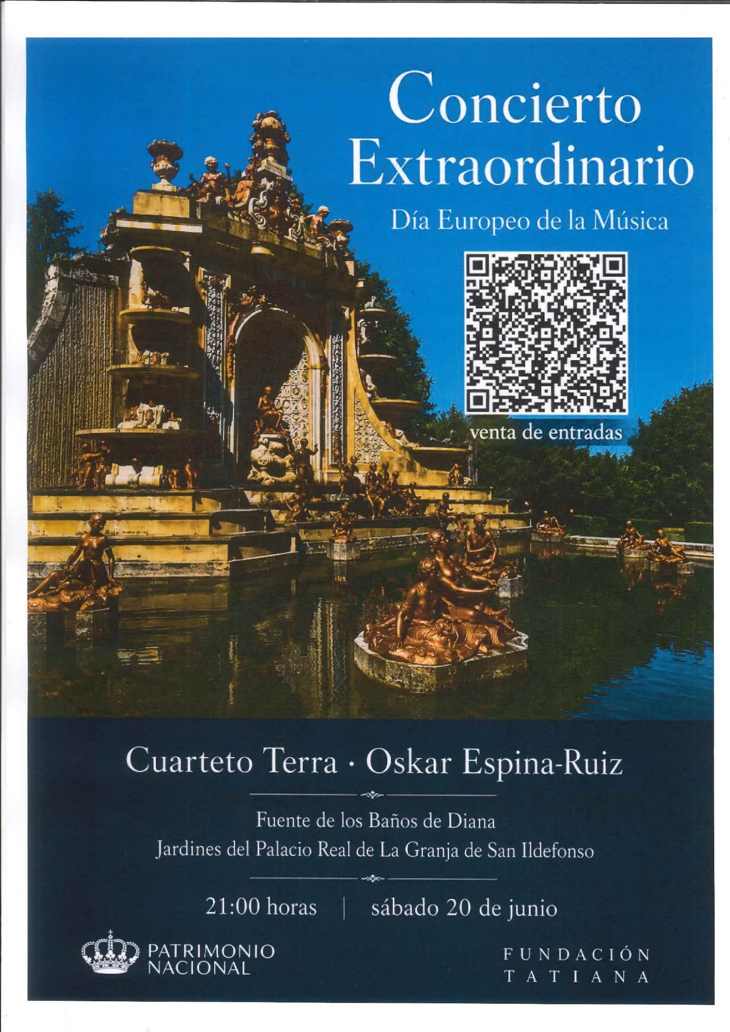 Música en los Jardines del Palacio Real de La Granja.