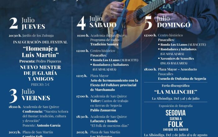42ª edición de Folk Segovia 2026.