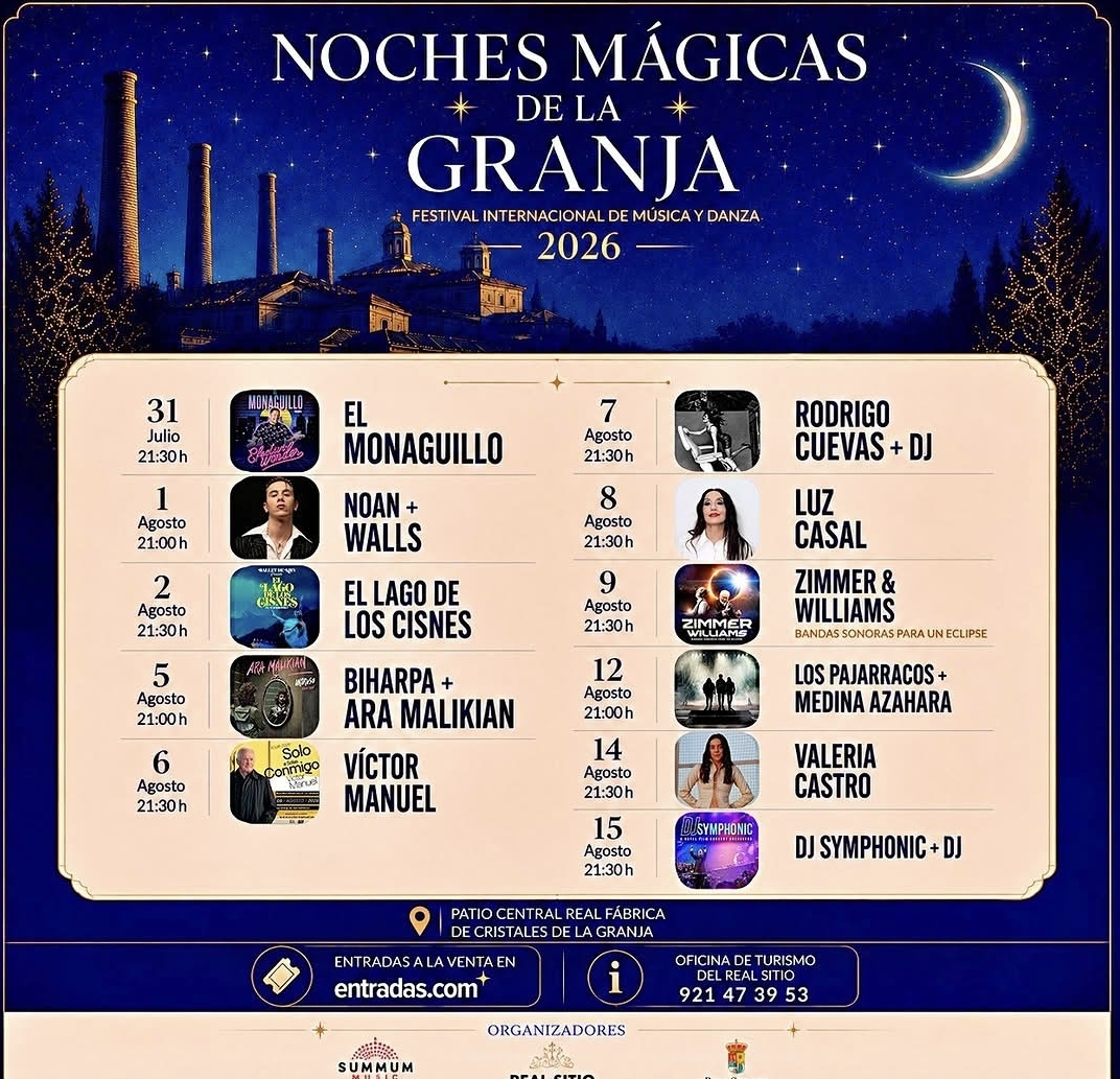 Noches Mágicas de La Granja 2026.