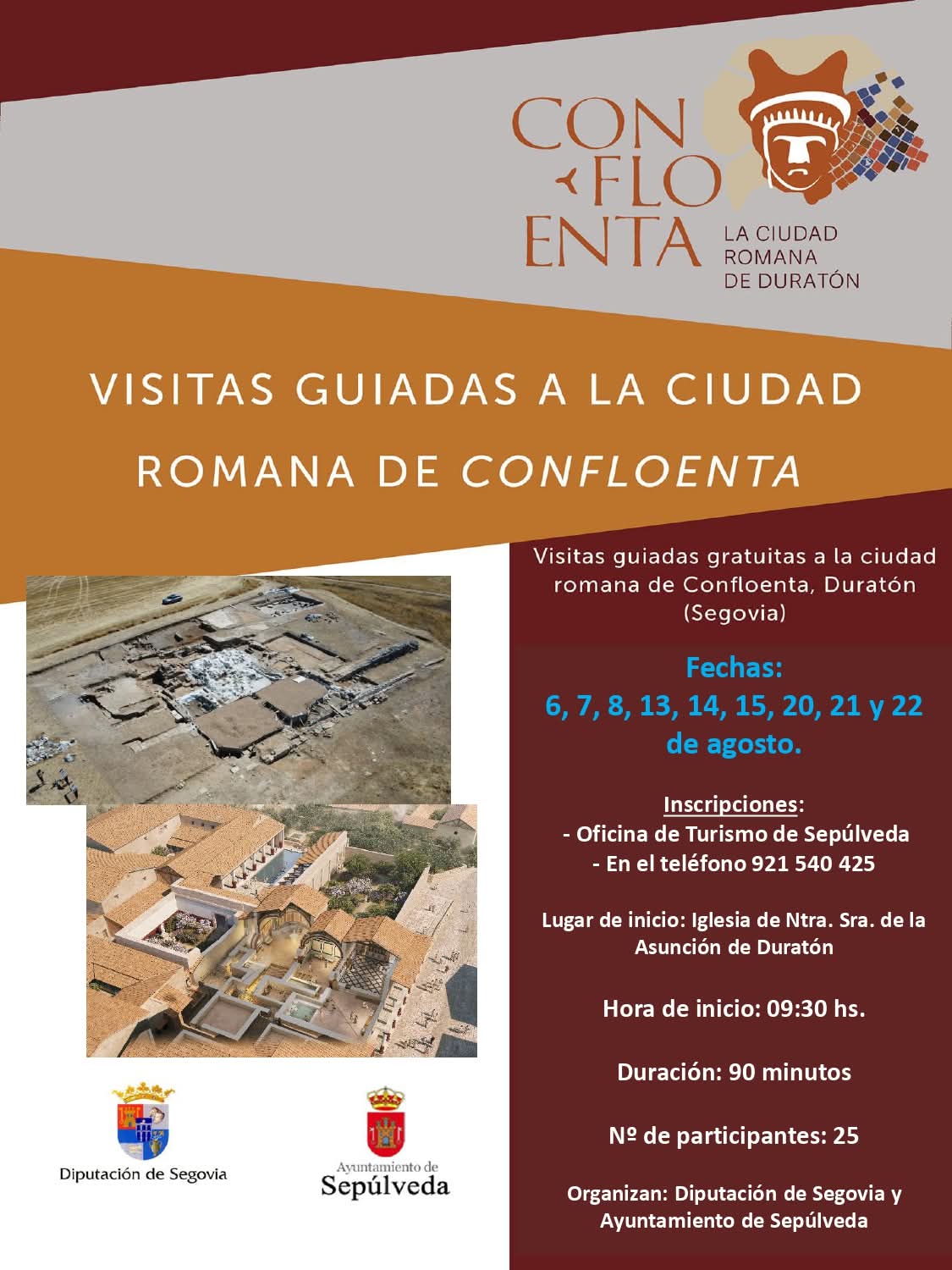 Visitas guiadas a la ciudad de Confloenta en Duratón.