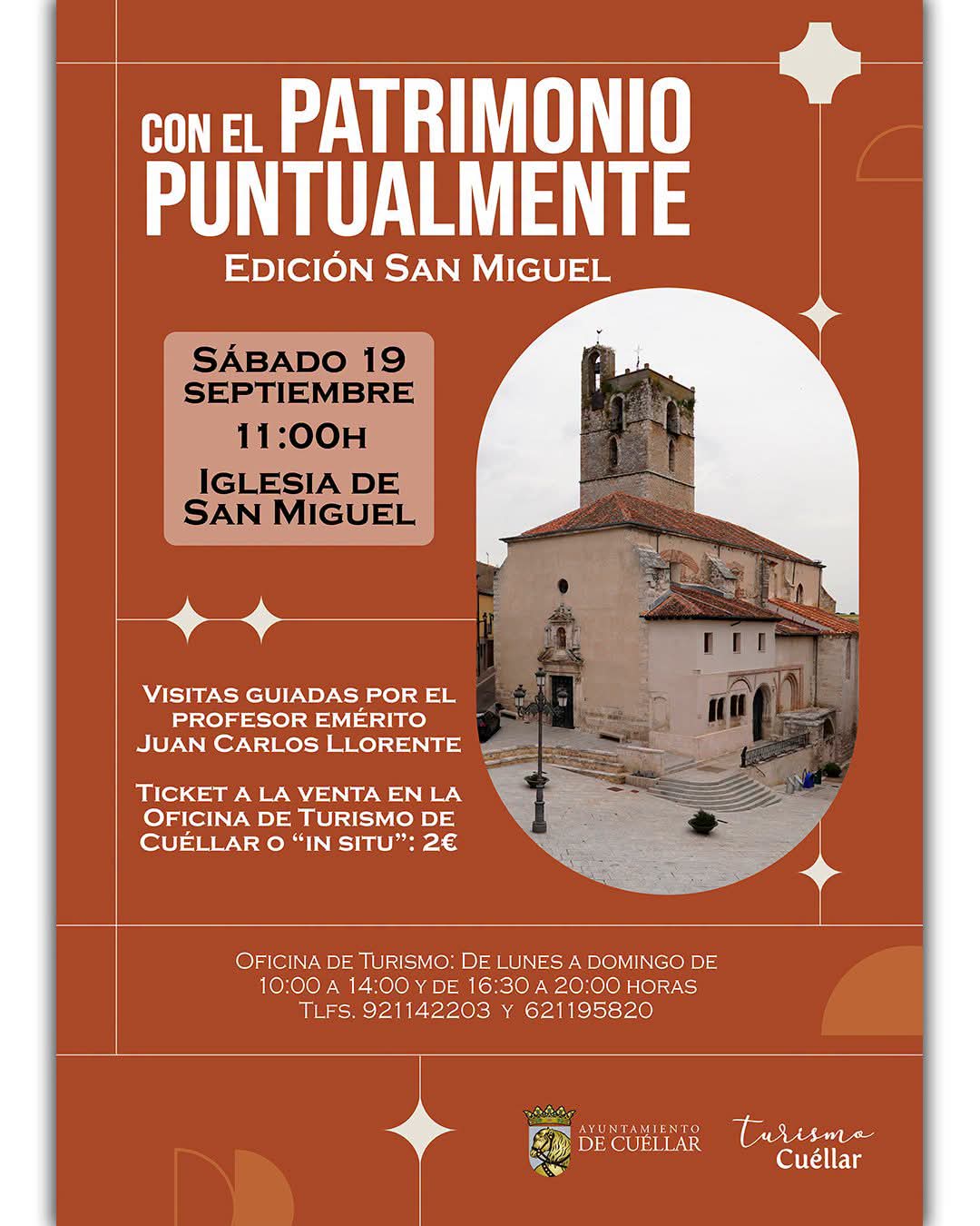 Con el Patrimonio Puntualmente. Edición San Miguel. Cuéllar.