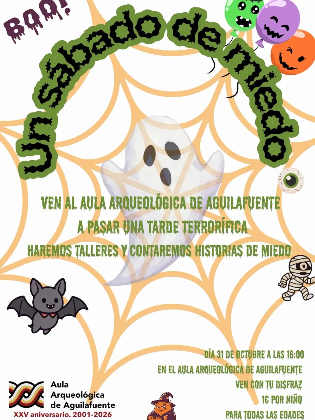 Halloween en el Aula Arqueológica de Aguilafuente.