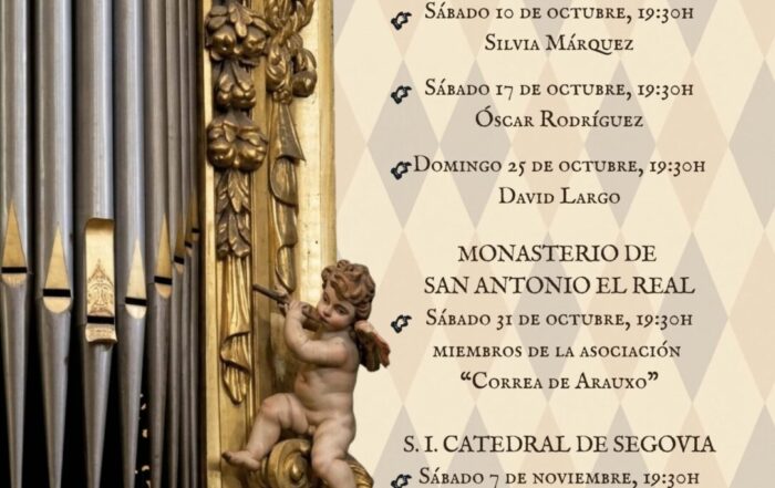 Ciclo de conciertos Correa de Arauxo en la Catedral de Segovia.
