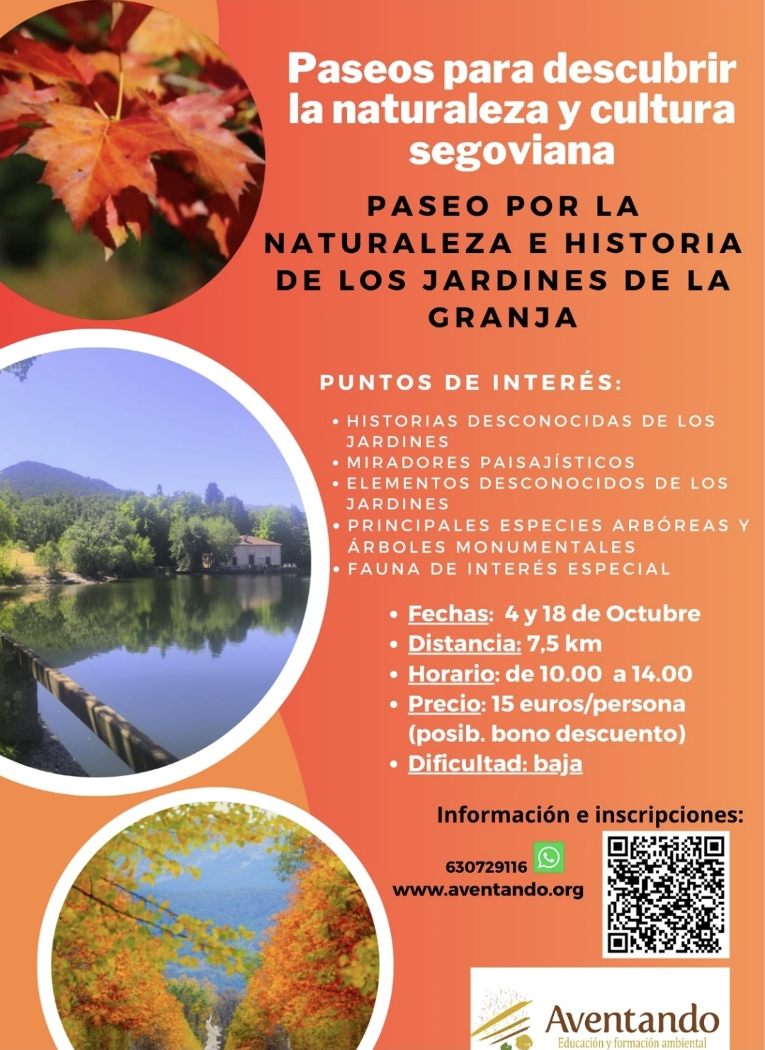 paseo por la naturaleza e historia, de los jardines de la Granja